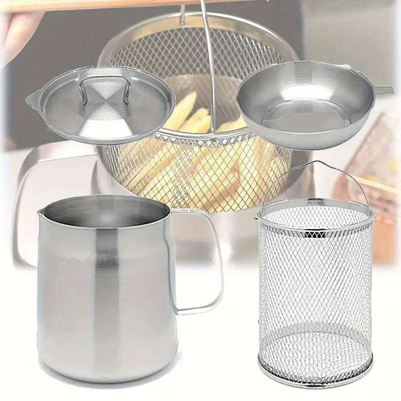 PureFry Filter Pot™- Oil Filtration Frying Pot