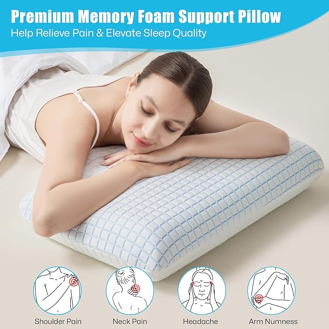 Lavender CoolDream Pillow™- Lavender Cooling Memory Foam Pillow