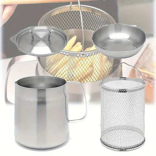 PureFry Filter Pot™- Oil Filtration Frying Pot